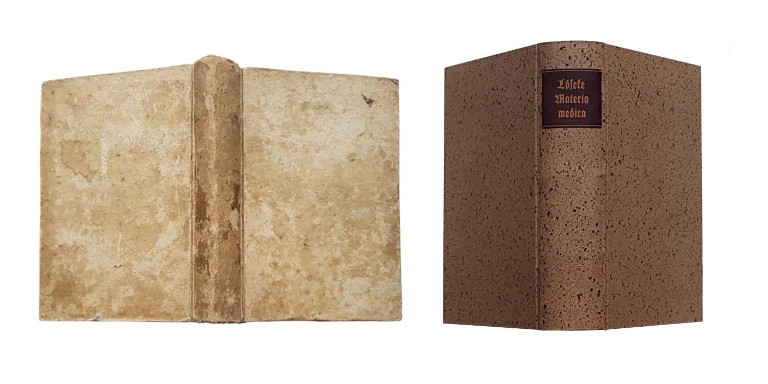 <p>Pappband, Bezug mit Kiebitzpapier (nach historischem Vorbild gefertigt), Titelschild. Auftragsarbeit aus dem Jahr 2020</p>
