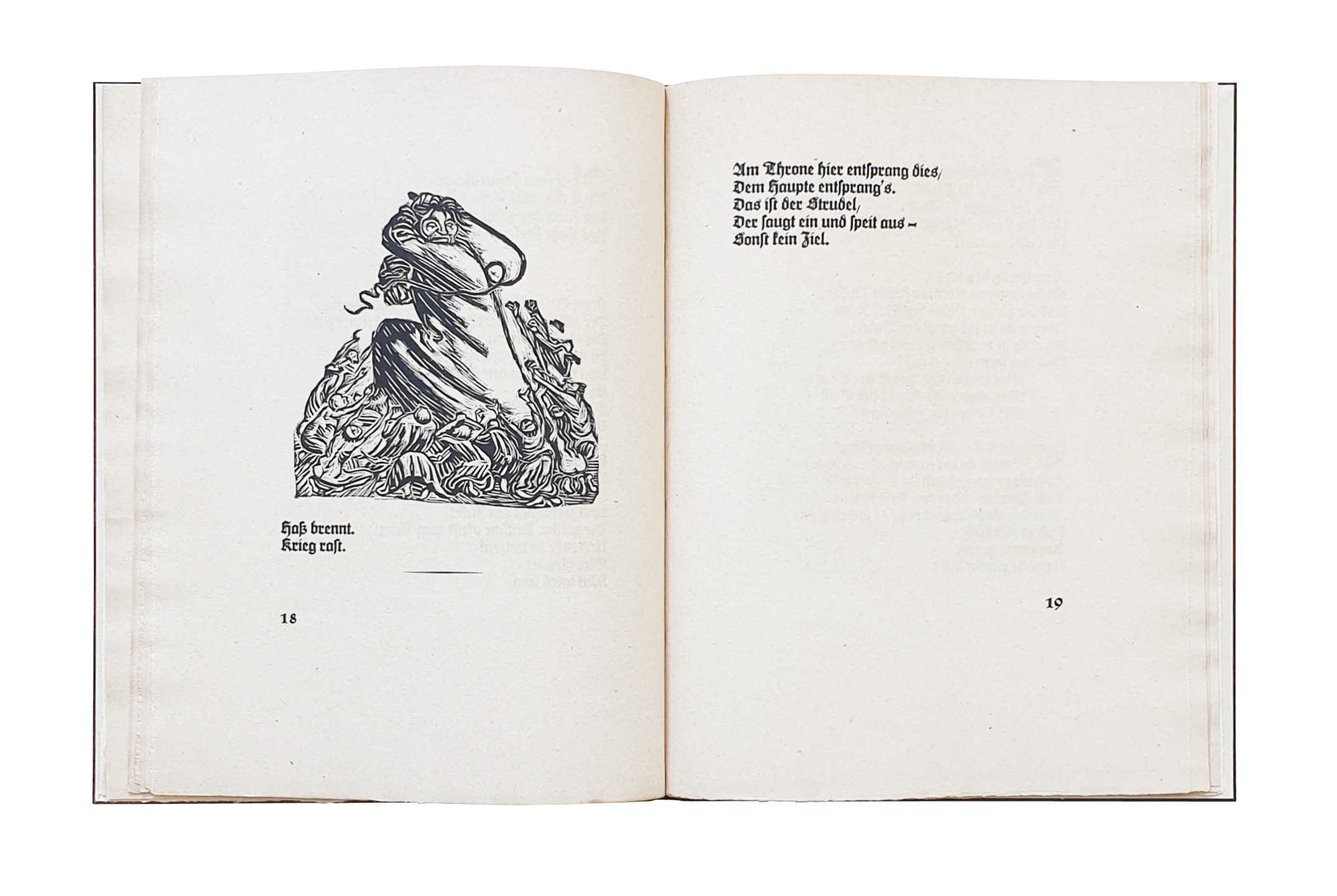 Reinhold von Walter / Ernst Barlach: Der Kopf <p>Halblederband mit aufgesetzten Deckeln, Rücken aus dunkelbraunem Saffianleder, handgefertigte Bezugspapiere, nickelfarbene Titelprägungen. Format: 24,6 cm x 31,7 cm, 2026.</p>